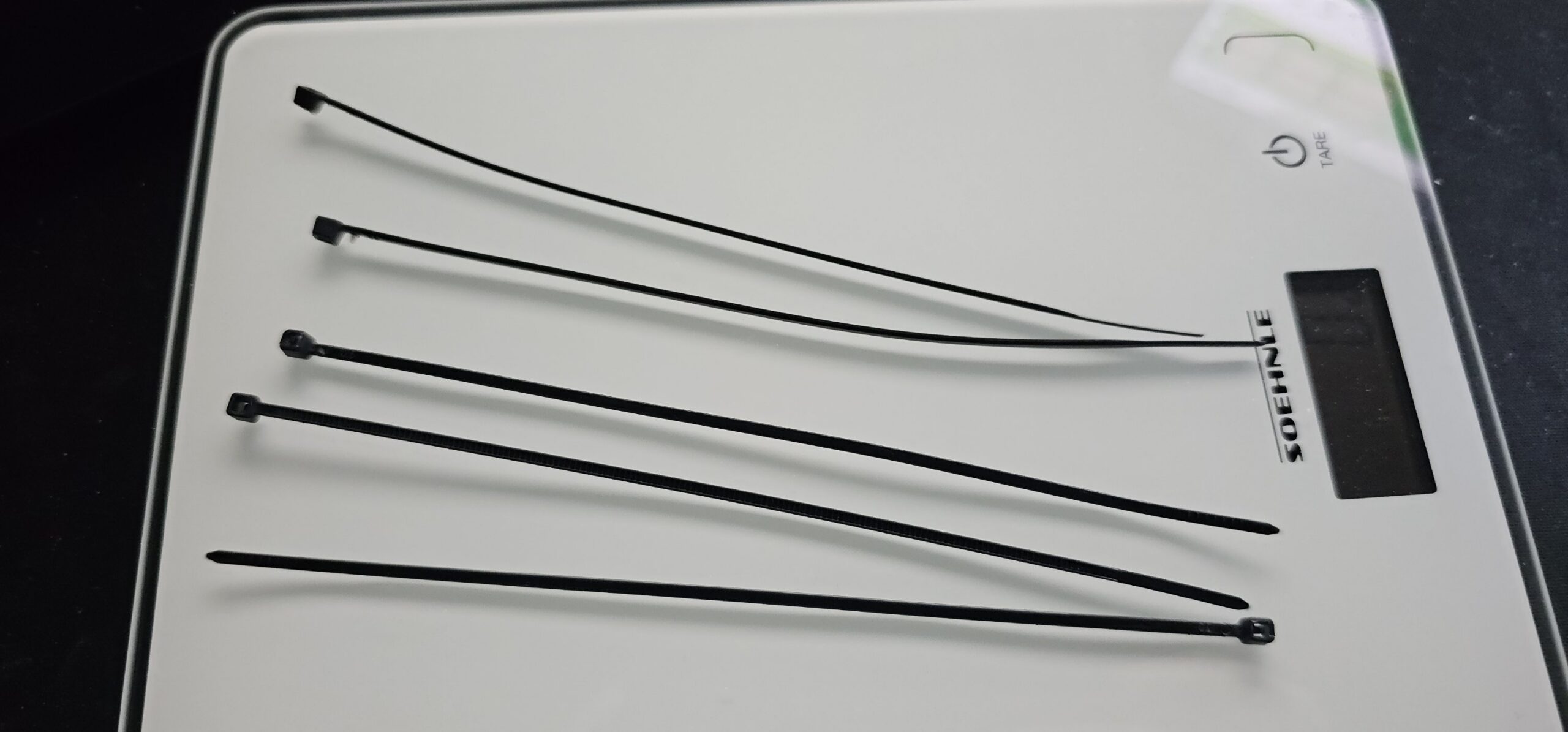 Kabelbinder / Zip Ties 5er Pack 17,7 cm