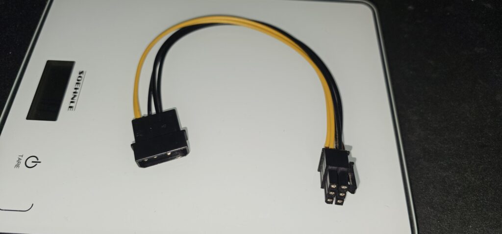 Molex female auf ATX 6Pin male
